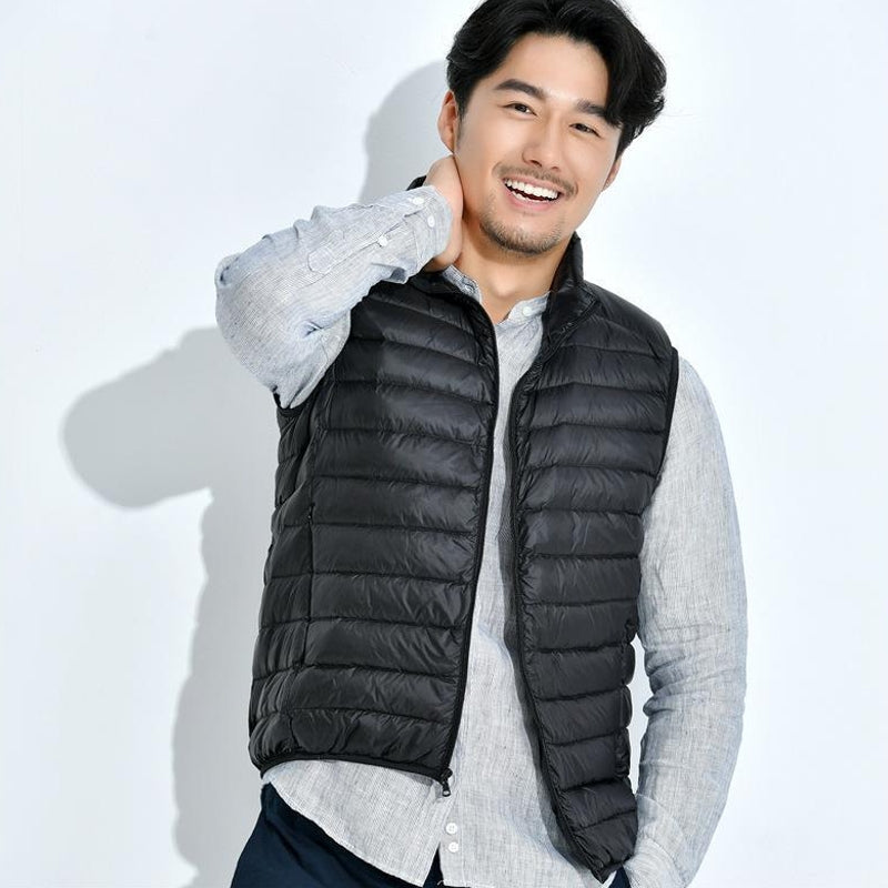Warm Vest Ultra Light Down For Men Black Men Jackets - Tophatter Daily Deals