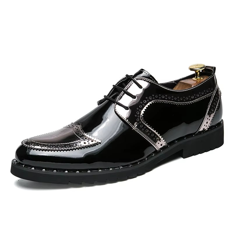 Loafers Shoes Lace Up Low Heel Platform Shoes Men Dresses Shoes - Tophatter Daily Deals