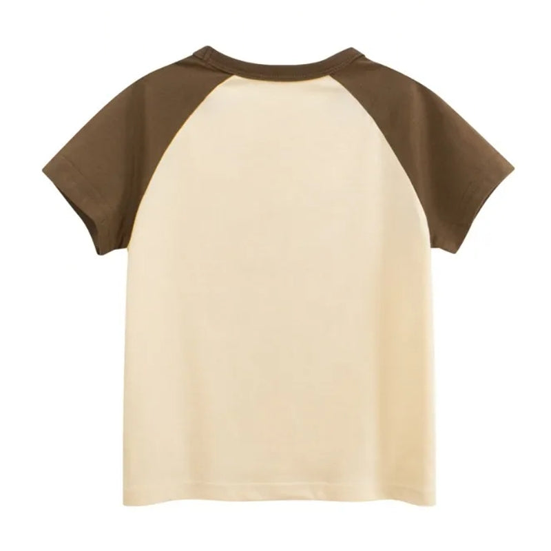 Short Sleeve Cartoon Bear T-Shirt With Short kids clothing - Tophatter Daily Deals