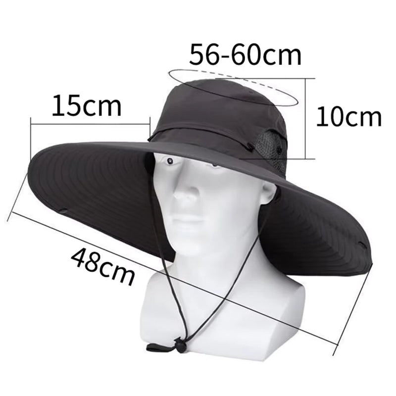 Summer 15CM Large Brim Sun Hat Cap - Tophatter Daily Deals