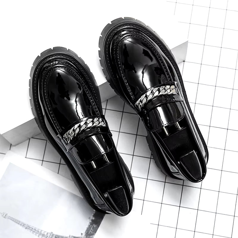 British Style Men Wedding Leather Shoes Loafers - Tophatter Daily Deals
