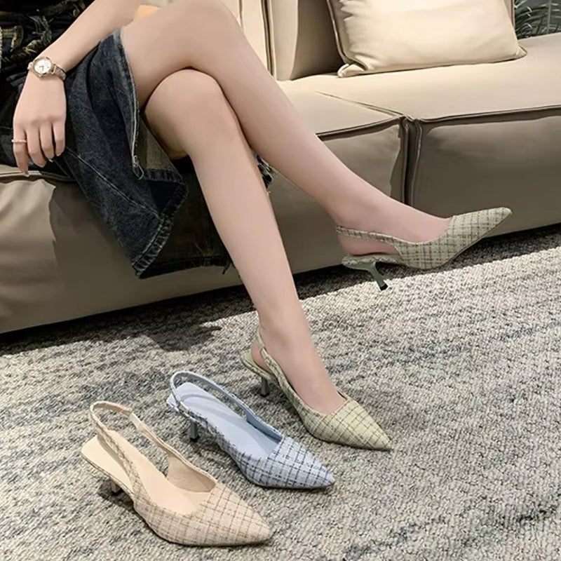 Fashion Versatile Heel Concise Modern Sandals for Women Women Shoes - Tophatter Daily Deals