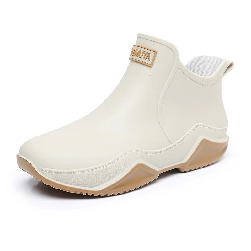Unisex Rain Shoes Ankle Women Waterproof Shoes Boots - Tophatter Daily Deals