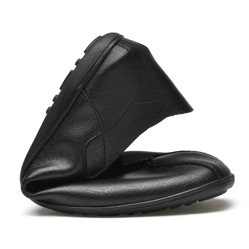 Vintage Classic Slip On Men Shoes round Toe Loafers Shoes Men Shoes - Tophatter Daily Deals
