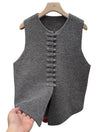Winter Round Neck Vest Sweater Tops Blouses - Tophatter Daily Deals