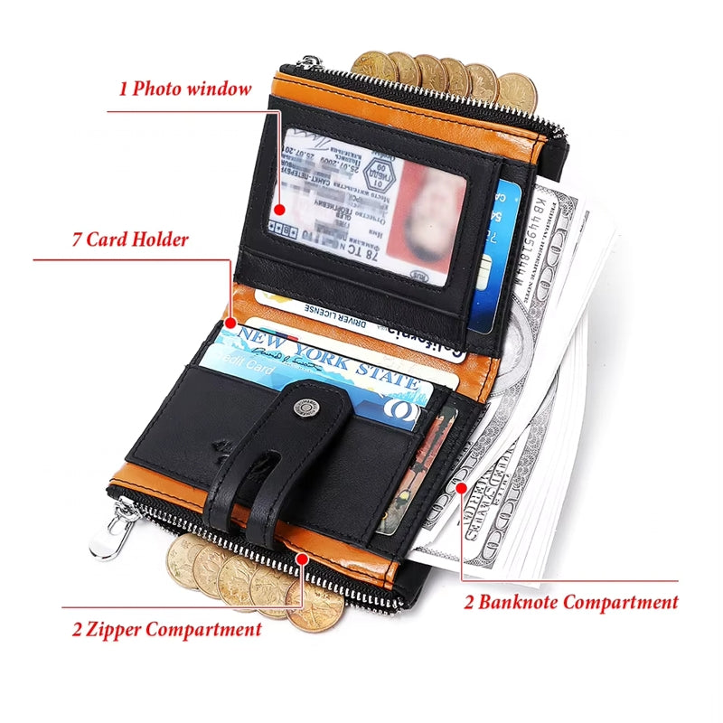 Fashion Quality Travel Purse Rfid Protected Credit Card Wallet Wallets - Tophatter Daily Deals