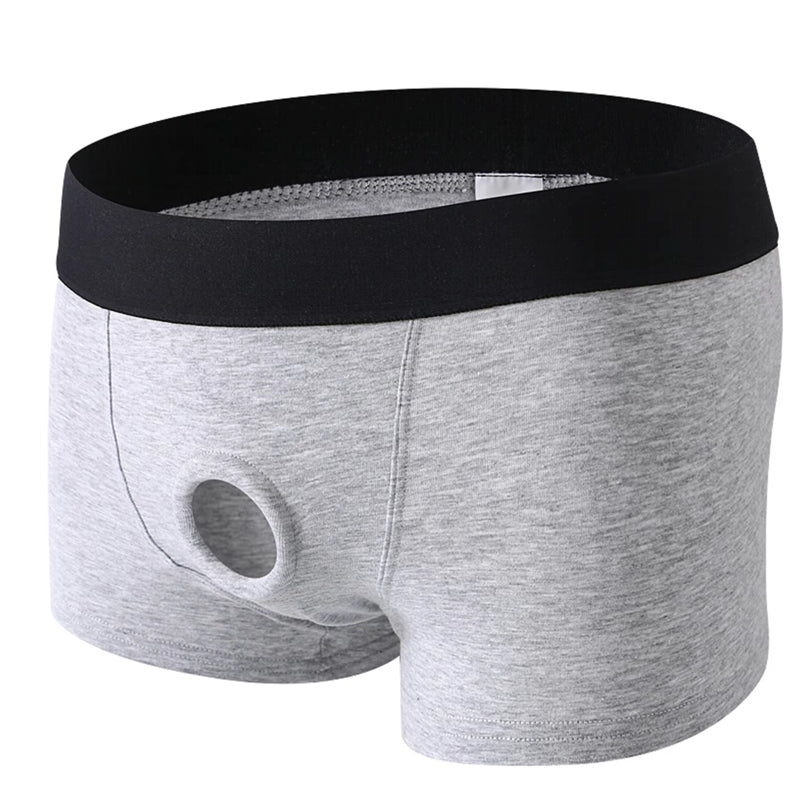 Men's Cotton Boxer Shorts Gray Men Briefs - Tophatter Daily Deals