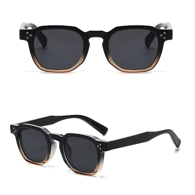 Fashion Vintage Rivet Oval Sunglasses Sunglasses - Tophatter Daily Deals