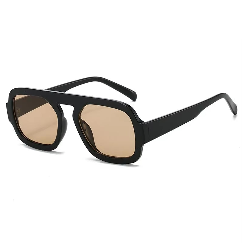 Women Fashion Gradient Shades UV400 Men Punk Sun Glasses Champagne Sunglasses - Tophatter Daily Deals