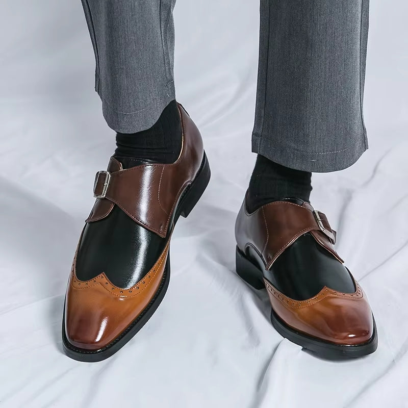 Men Loafers Color Matching Flat Shoes Men Dresses Shoes - Tophatter Daily Deals