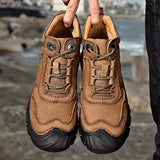 Winter Wear-resistant Ankle Mountaineering Boots Men Dresses Shoes - Tophatter Daily Deals