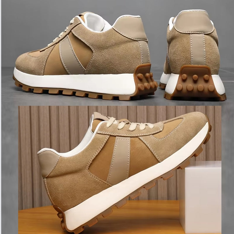 Cow Suede Leather Sneakers For Men Sport Shoes Men Sneakers - Tophatter Daily Deals