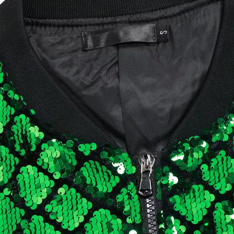 Men Shiny Black Blue Green Dance Street Wear Men's Clothing - Tophatter Daily Deals