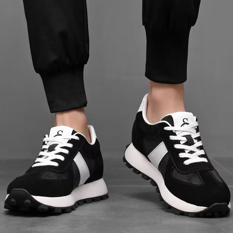 Cow Suede Leather Sneakers For Men Sport Shoes Men Sneakers - Tophatter Daily Deals