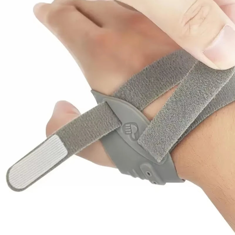 Thumb Stabilizing Orthosis Thumb Sleeve for Women Men Gray Right Therapy Support - Tophatter Daily Deals