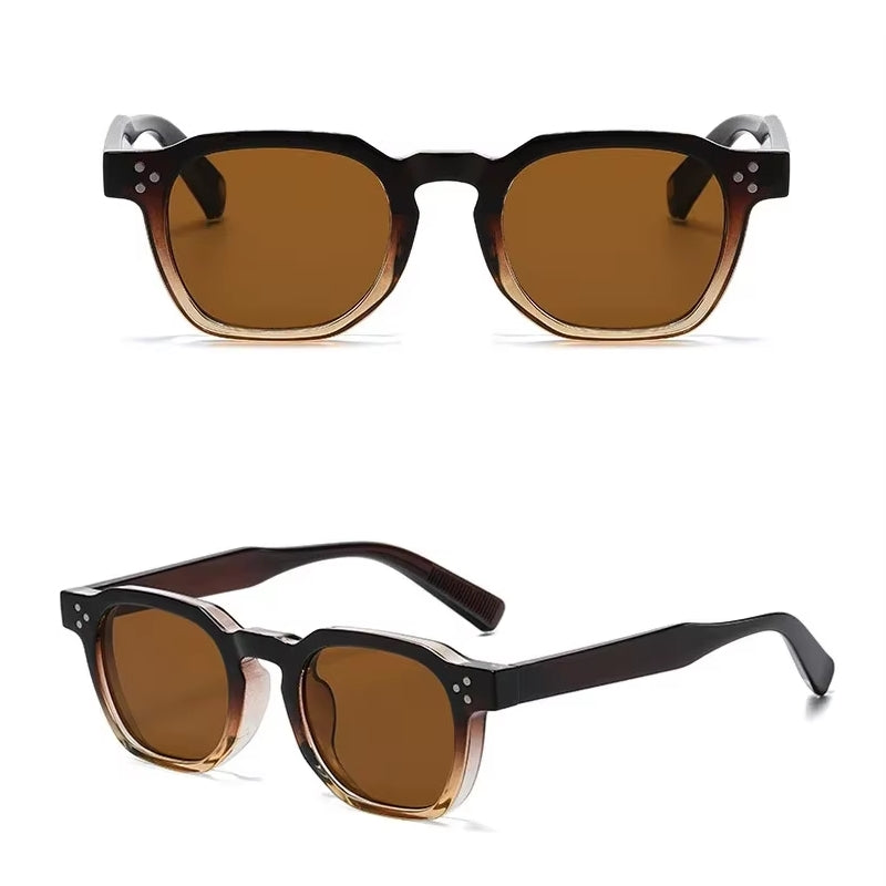 Fashion Vintage Rivet Oval Sunglasses Sunglasses - Tophatter Daily Deals