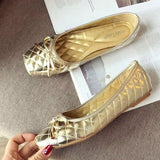 Fashion Ballet Flats Gold Soft Ladies Shoes Women Shoes - Tophatter Daily Deals