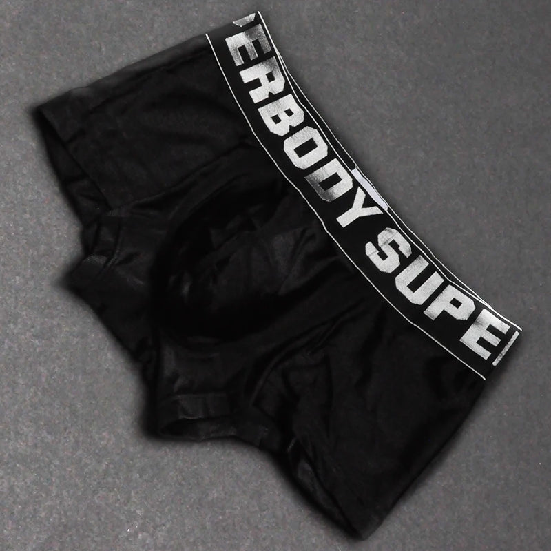 Cool Ice Silk New Men Boxer Shorts Black Men Briefs - Tophatter Daily Deals