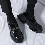 British Style Men Wedding Leather Shoes Loafers - Tophatter Daily Deals