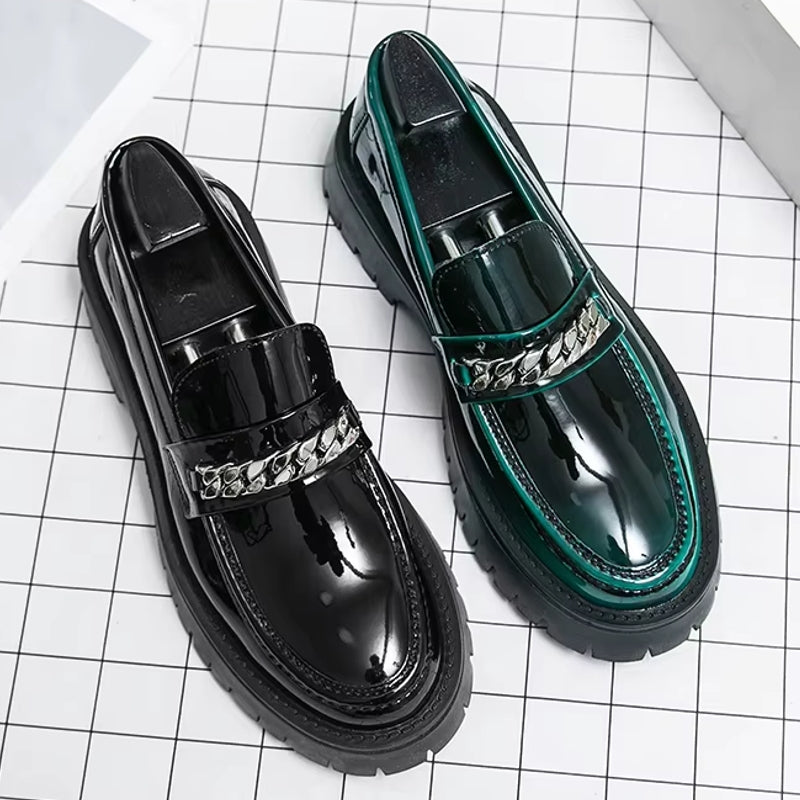 British Style Men Wedding Leather Shoes Loafers - Tophatter Daily Deals