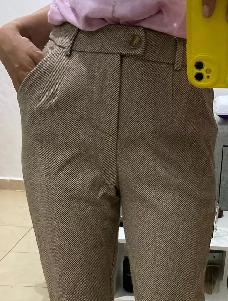 Women Harem Pencil Woolen Pants Jumpsuits & Pants - Tophatter Daily Deals