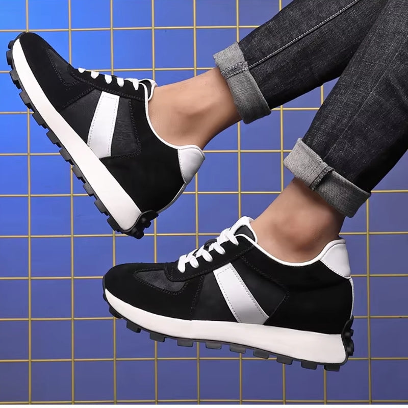 Cow Suede Leather Sneakers For Men Sport Shoes Men Sneakers - Tophatter Daily Deals