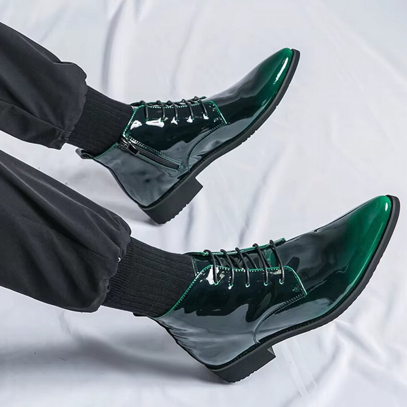 Oxford Shoes Men Dress Bling Purple Shoes Green Men Dresses Shoes - Tophatter Daily Deals