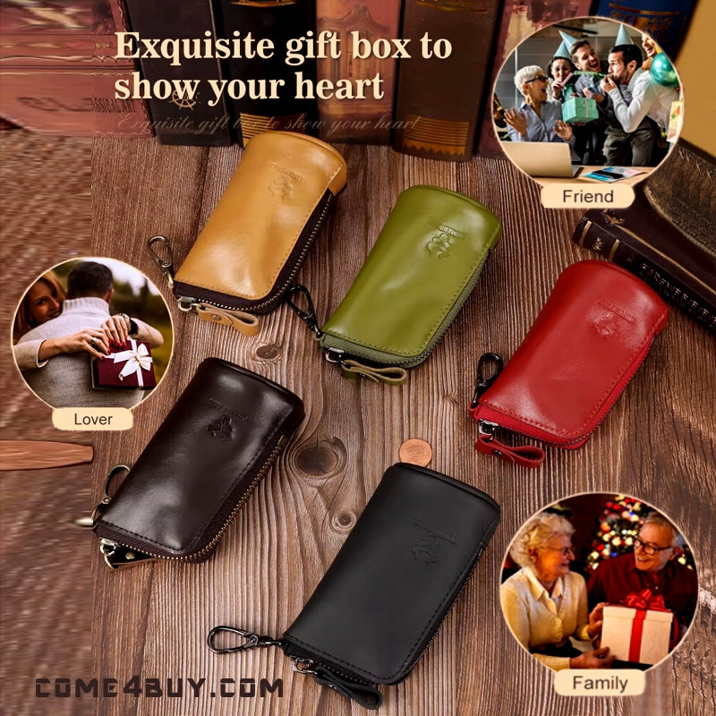 Fashion Zipper Home Keychain Car Key Storage Bag Wallets - Tophatter Daily Deals