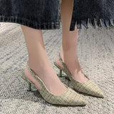 Fashion Versatile Heel Concise Modern Sandals for Women Women Shoes - Tophatter Daily Deals