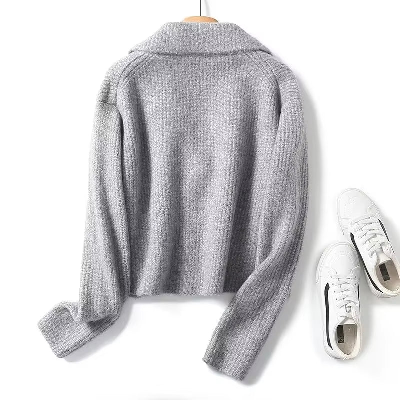 Women Knitted Jackets Winter Outwears Jacket - Tophatter Daily Deals