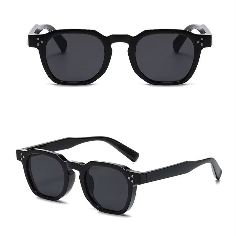 Fashion Vintage Rivet Oval Sunglasses Sunglasses - Tophatter Daily Deals