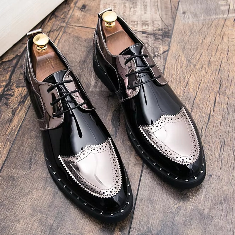 Loafers Shoes Lace Up Low Heel Platform Shoes Men Dresses Shoes - Tophatter Daily Deals