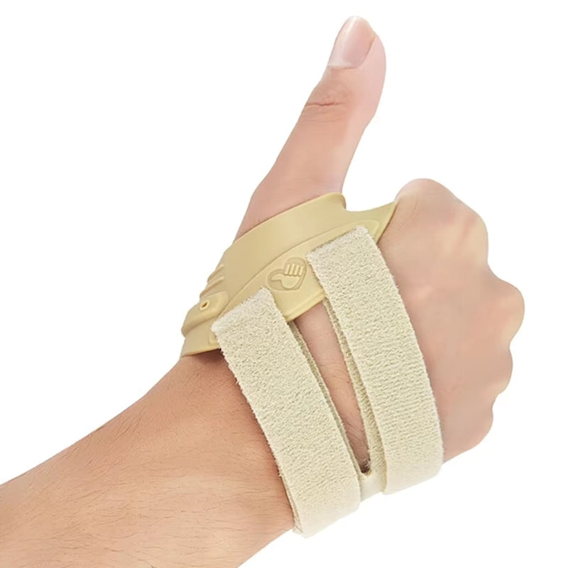 Thumb Stabilizing Orthosis Thumb Sleeve for Women Men Beige Left Therapy Support - Tophatter Daily Deals