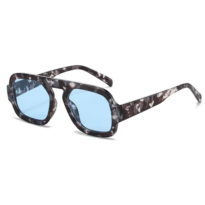 Women Fashion Gradient Shades UV400 Men Punk Sun Glasses Light Blue Sunglasses - Tophatter Daily Deals