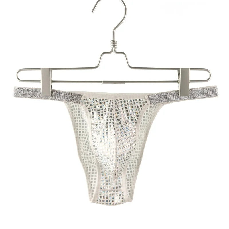 Men's Sexy Small Briefs Underwear Silver Men Briefs - Tophatter Daily Deals