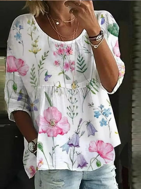 Casual Women Shirt Holiday Weekend Blouse Pink Blouses - Tophatter Daily Deals