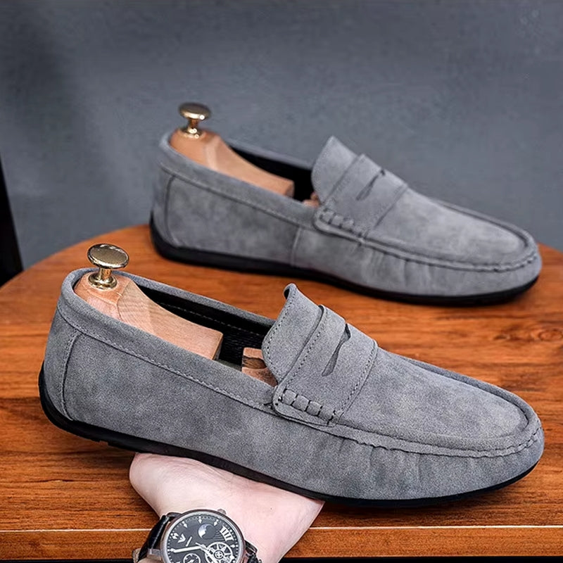 Men Flats Lightweight Driving Shoes Loafers - Tophatter Daily Deals