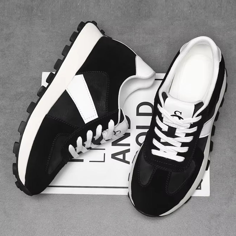 Cow Suede Leather Sneakers For Men Sport Shoes Men Sneakers - Tophatter Daily Deals