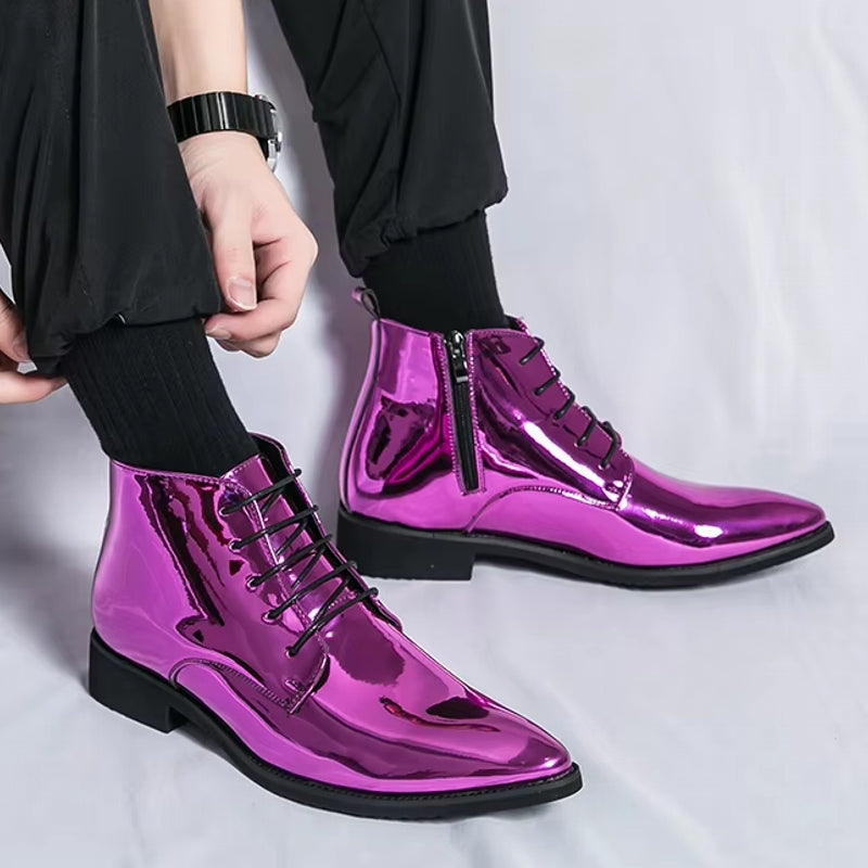 Oxford Shoes Men Dress Bling Purple Shoes Men Dresses Shoes - Tophatter Daily Deals