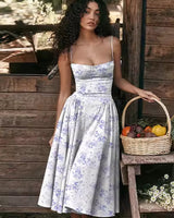 Elegant Events Corset Dress Sexy Strapless Midi Dresses Violet Midi Dresses - Tophatter Daily Deals