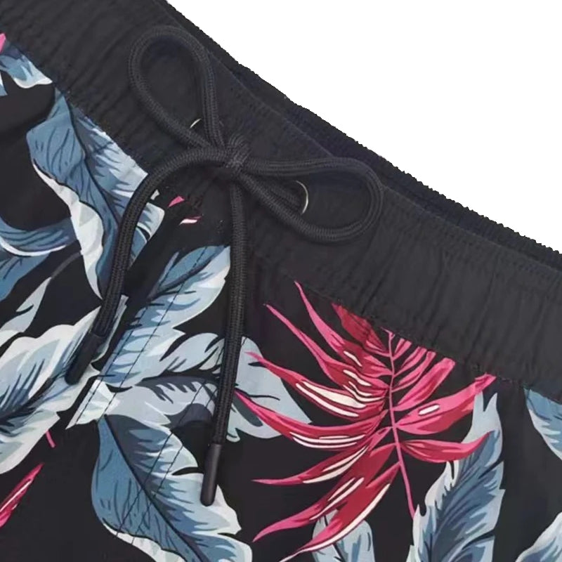 Men Beach Pants Casual Vacation Printed Short Swimsuit - Tophatter Daily Deals