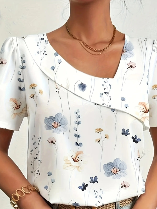 Elegant Loose Blouse Women Shirt Top Blouses - Tophatter Daily Deals