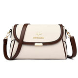 Synthetic Leather Small Shoulder Bags for Women Beige Women Bag - Tophatter Daily Deals