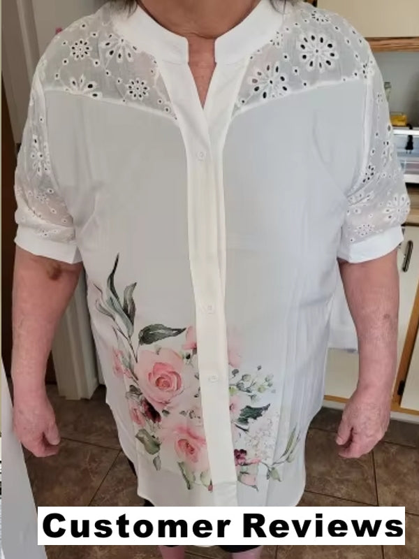 Elegant Short Sleeve Blouse Holiday Weekend Blouses - Tophatter Daily Deals