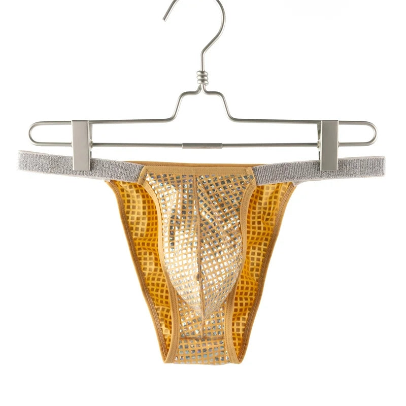 Men's Sexy Small Briefs Underwear Yellow Men Briefs - Tophatter Daily Deals