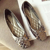 Fashion Ballet Flats Gold Soft Ladies Shoes Women Shoes - Tophatter Daily Deals