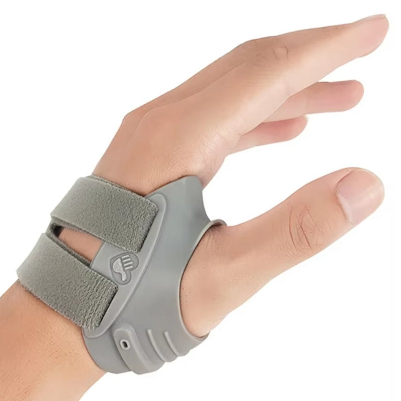 Thumb Stabilizing Orthosis Thumb Sleeve for Women Men Gray Left Therapy Support - Tophatter Daily Deals