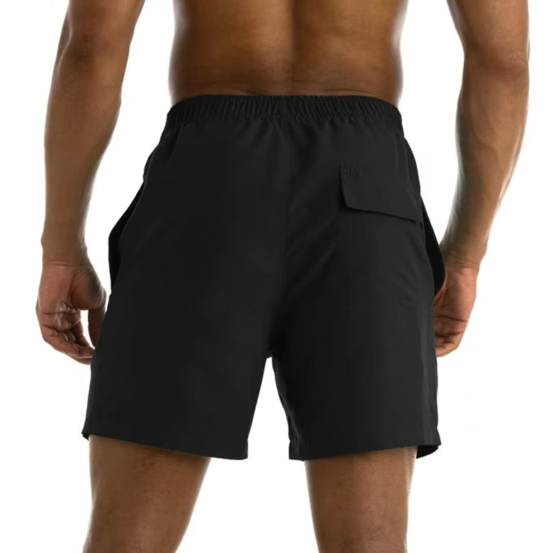 Men Beach Swimming Trunks Black Swimsuit - Tophatter Daily Deals