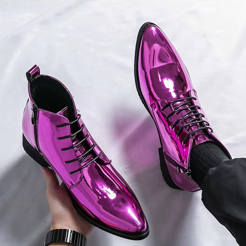 Oxford Shoes Men Dress Bling Purple Shoes Men Dresses Shoes - Tophatter Daily Deals