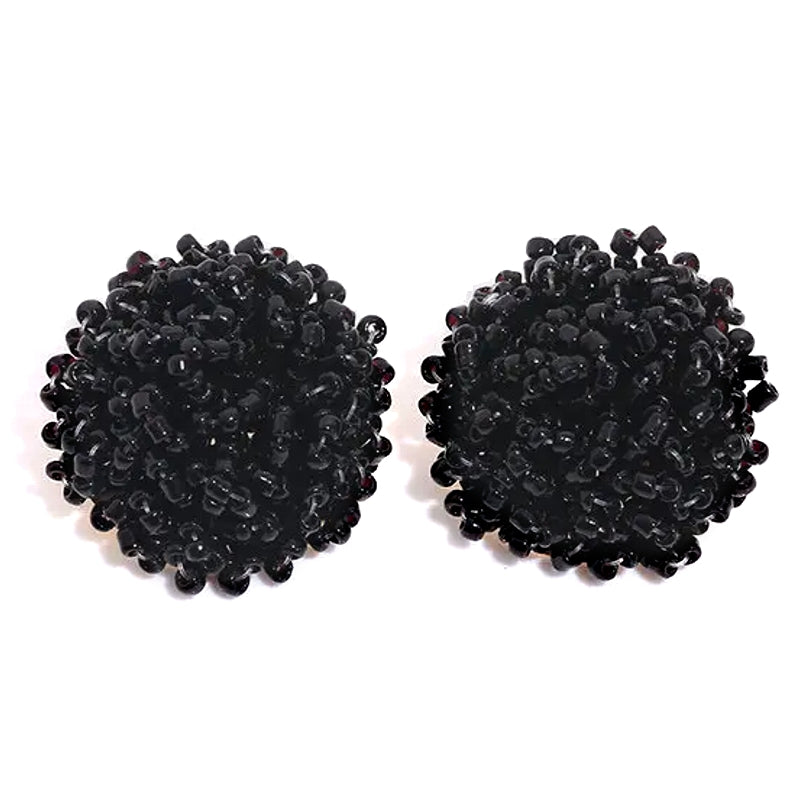 Fashion Handmade Beaded Stud Earrings Earrings - Tophatter Daily Deals